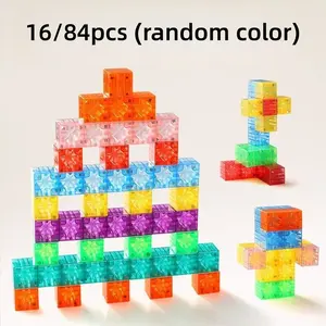 Magnetic Building Blocks Set, Creative Magnetic Blocks, Stem Montessori Sensory Toy, Valentine Gift Idea, Build Your Own Craft Kit, Magnetic Tiles Stackable