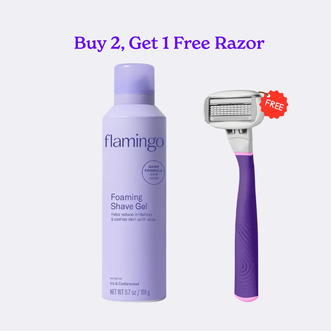Flamingo Foaming Cloud Shave Gel,Soft Cushion,Aloe-Infused Aftershave
