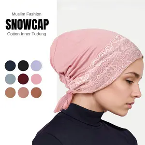 SNOWCAP Adjustable Women's Hijab Undercap with Sweatband Cotton Inner Tudung Muslim Fashion Headwear Stretchable Under Scarf Hijab Caps Stretch Unisex Under Hijab Cap