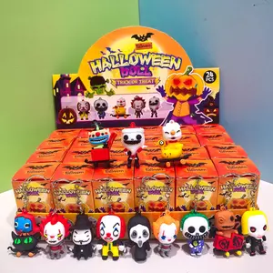 24-Piece Halloween Ghost Keychain Set, Creative Gift Box, Perfect Holiday Decoration, Unique Party Favors, Ideal for Horror Lovers