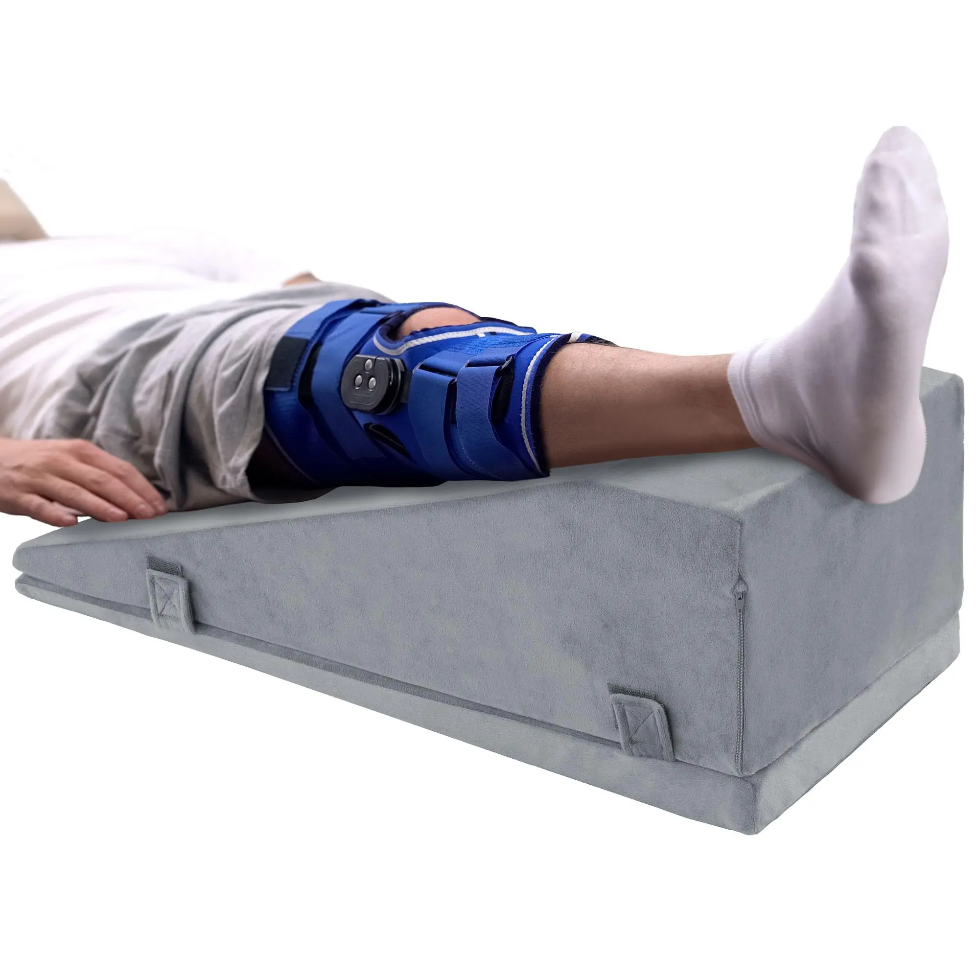 Leg Elevation Pillows for After Surgery, Adjustable Height Knee Surgery Recovery Equipment, Knee Replacement Recovery Aids for Hip Ankle Pain Relief Patent Pending, Single Leg