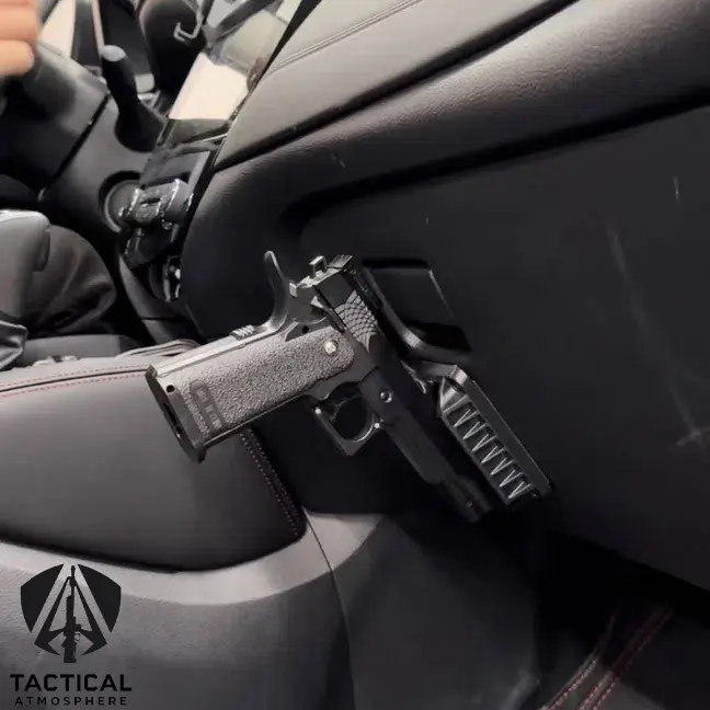 Gun Magnet Bracket Quick Draw Gun Magnetic Pistol Holster Hidden Car Applicable to multiple scenarios Adjustable Gun Magnet Bracket Quick Draw Gun Magnetic Pistol Holster Hidden Car Applicable to multiple scenarios Adjustable