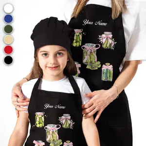 Pickles Mothers Day Apron, Pickles Apron For Family, Mom Gift, Grandma Gift, Personalize Apron, Apron with Pockets