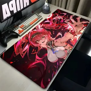 Mouse Pad Office PC Game Accessories Desk Mat Laptop Gamer Kawaii Keyboard Pad Wuthering Waves Lupa Mousepad Anime Girl Mausepad