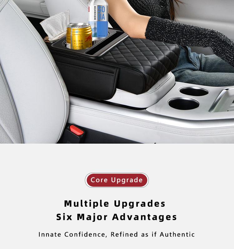 Car interior accessories armrest box storage bag for storage and organization of universal car interior accessories, cup holder and mobile phone storage cabinet for long-distance driving travel, car center console armrest pad, multi-function storage bag Car interior accessories armrest box storage bag for storage and organization of universal car interior accessories, cup holder and mobile phone storage cabinet for long-distance driving travel, car center console armrest pad, multi-function storage bag