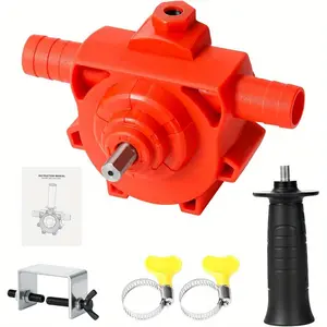 Electric Drill Pump, for Water, Newly Upgraded Configuration, Comes with Manual, Portable Water Pump, Fast Pump Speed, Self-Priming Hand Pump, Suitable for Home and Outdoor Use siphon pump 5-40lb tank pipe partAB20Lumora Living