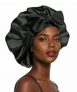 Satin-Silk Hair Bonnet with Elastic Strap