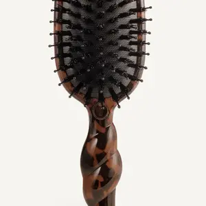 Teleties Mini Boar Bristle Hair Brush Tortoise