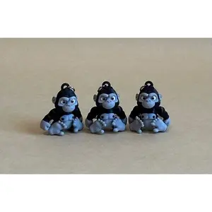 Gorilla Articulated Flexi Keychain