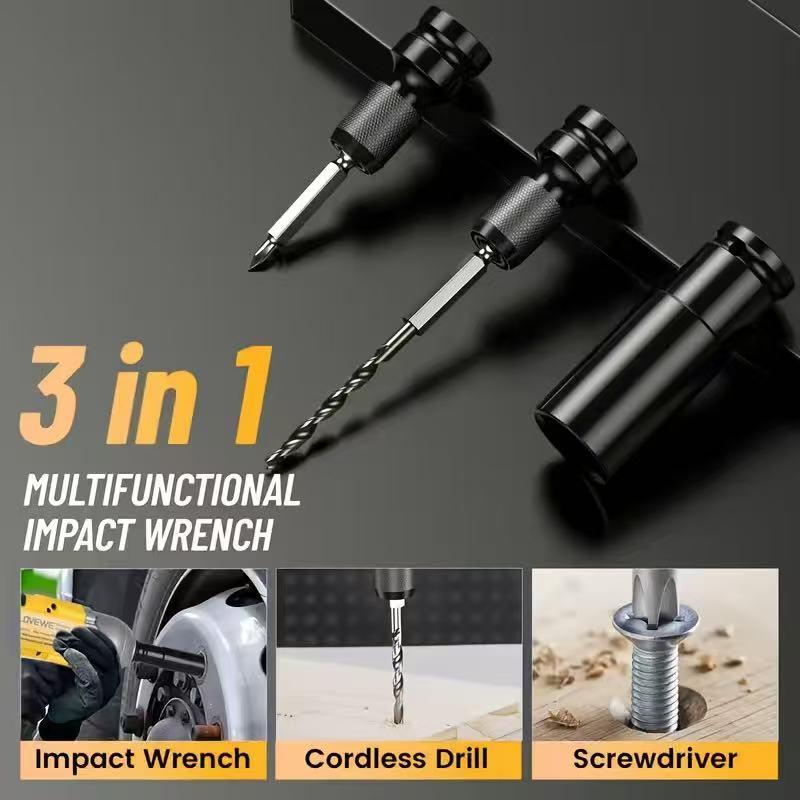 Cordless Impact Wrench 1/2-inch, High Torque 1200N.m, Compact Wrench w/ 1X 4.0Ah B