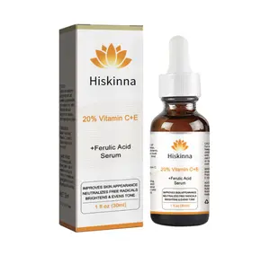 Hiskinna Vitamin C+E essence, fade fine lines, moisturize, brighten skin tone, repair dull skin, essence