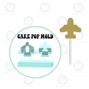 Airplane Cake Pop Mold | Deluxe Cutter, Popper, and Tray Option