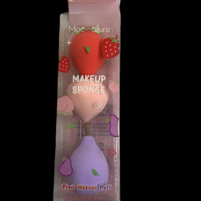 Mocallure Fruit Makeup Puff - Strawberry & Pear Design Soft Makeup Sponge for Flawless Application