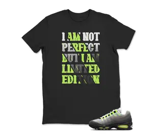 AM 95 OG NEON Big Bubble Match T Shirt, I Am Not Perfect But I Am Limited Graphic Tee, 90s Hip Hop Tee, Gift For Women and Man Unisex T-Shirt, Cozy Gift