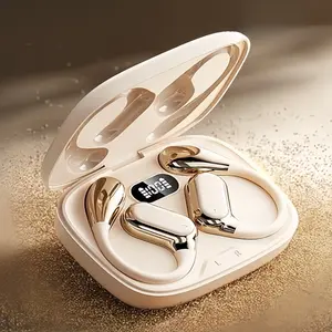 Wireless Open-Ear Headphones, Type-C Fast Charging with Case, Long Battery Life, HiFi Stereo Sound, Clear Calls, Daily Use, High Quality Headphones