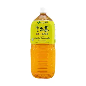 ITO EN Unsweetened Matcha Genmaicha Brown Rice Green Tea 2L Large Bottle - Zero Sugar, Zero Fat, Zero Calorie