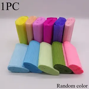 1 Roll  DIY Crepe Paper Strips for Flower Making, 10x250cm - Origami Craft Supplies & Party Decor Accessories