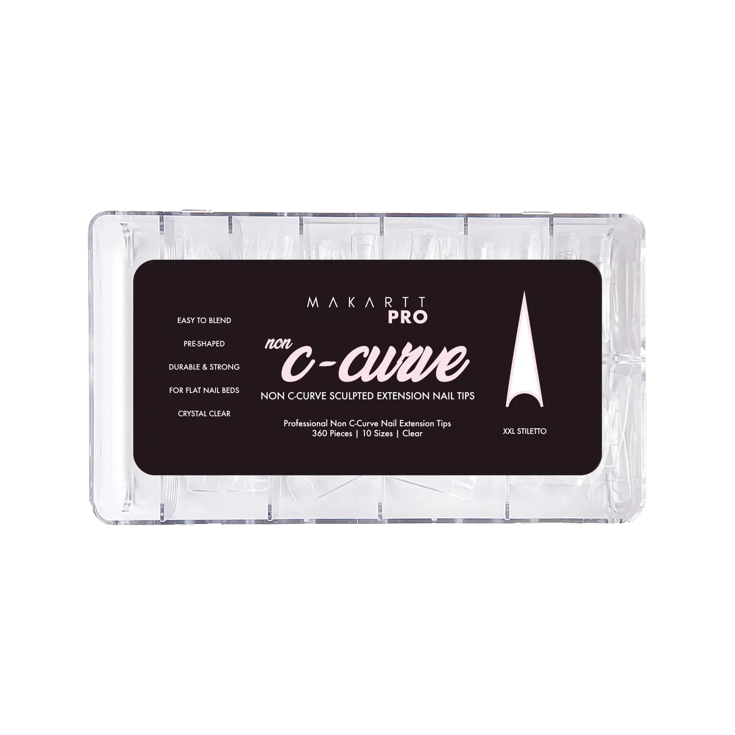 Non C Curve Half Cover Nail Tips (360pcs)