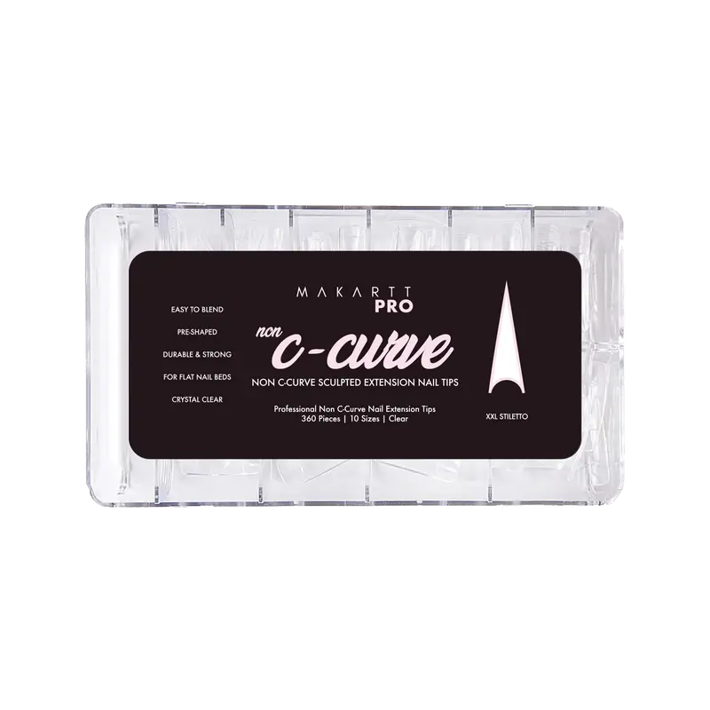 Non C Curve Half Cover Nail Tips (360pcs)
