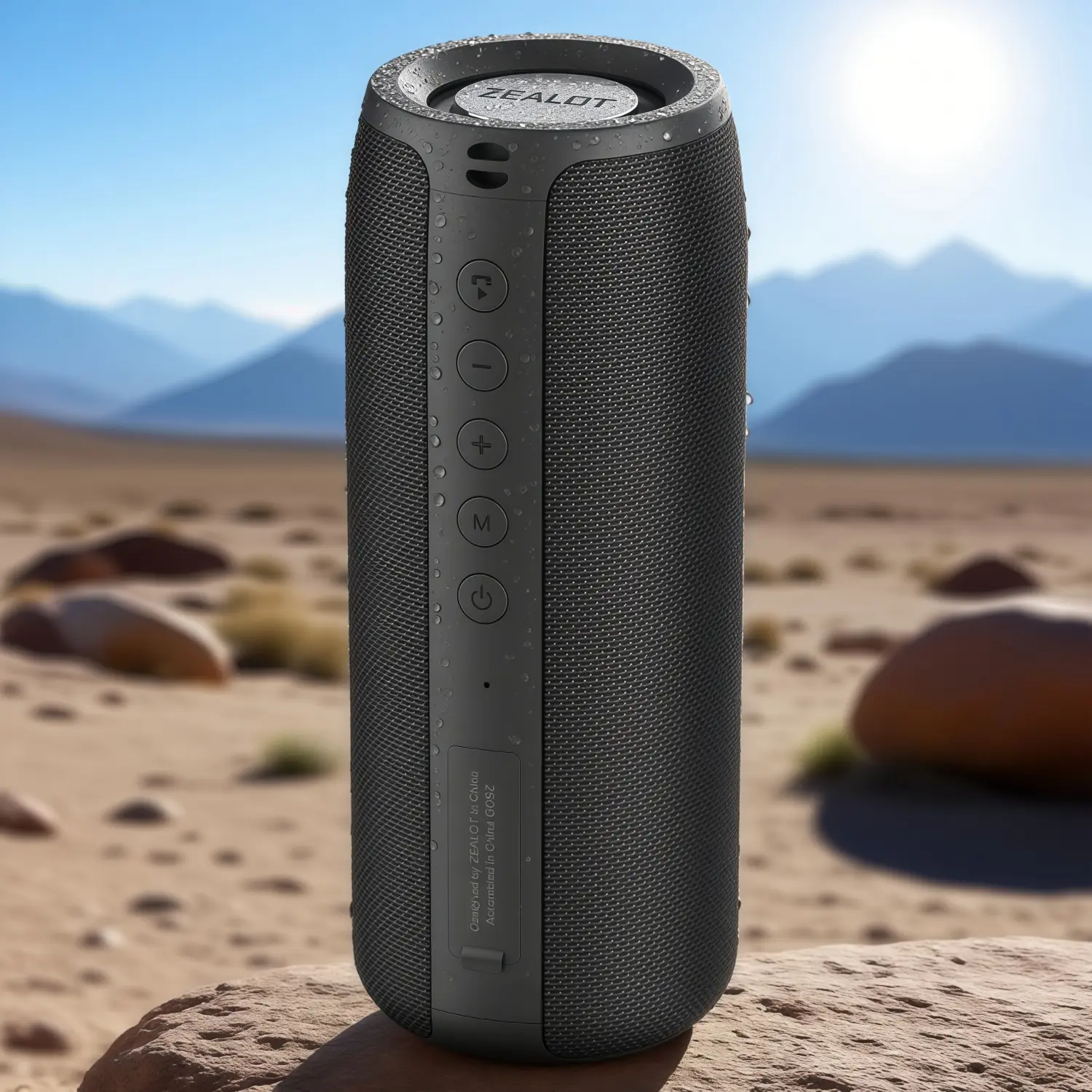 ZEALOT Portable Wireless Speaker - Waterproof Bluetooth Speaker, Wireless Boombox Speaker, Weatherproof Loudspeaker System, Mini & Lightweight yet Loud with Deep Bass, Long Battery Life, Supports TF/USB/AUX - Ideal for Home, Outdoor, Camping, Hiking