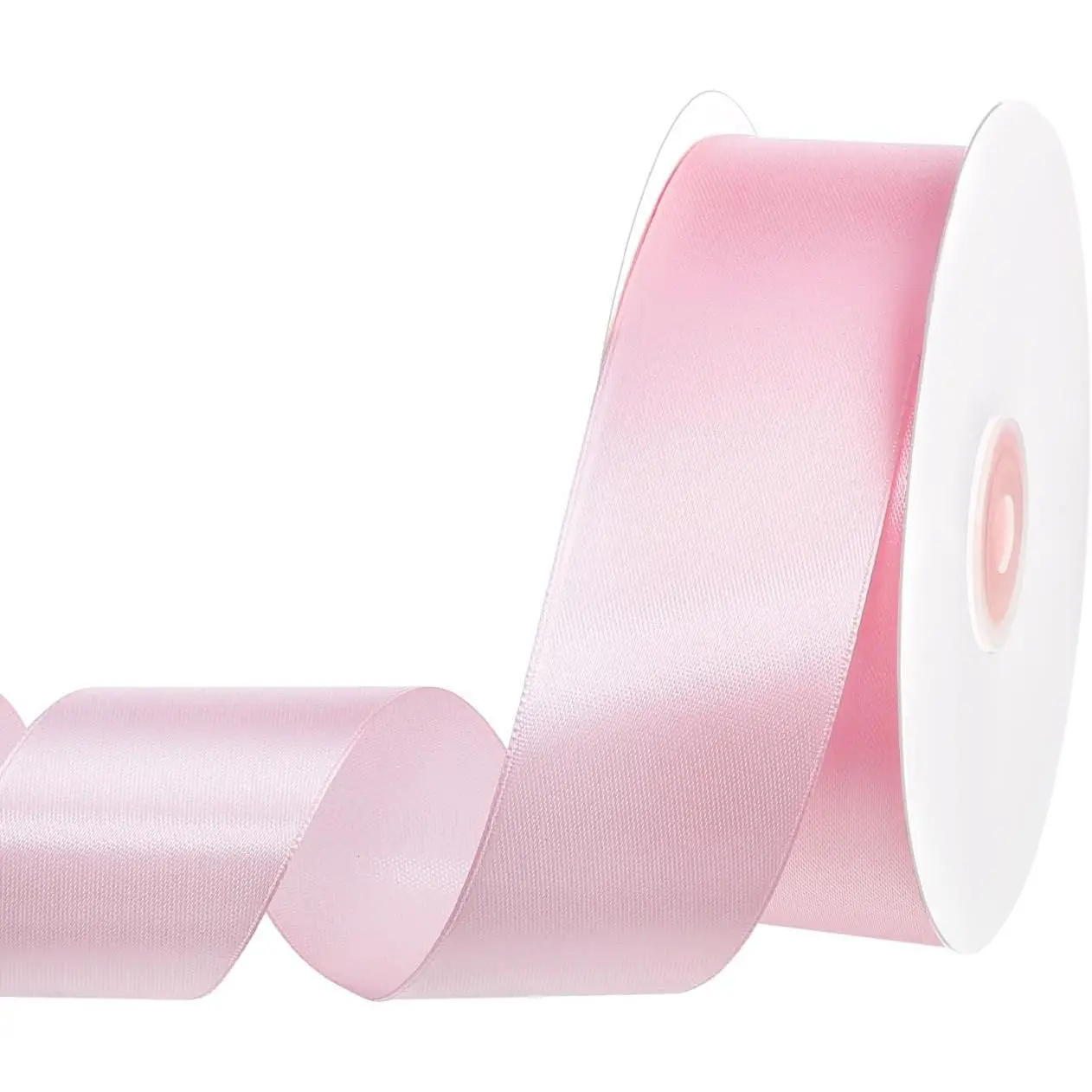 Ribbon 60 Yards 1 1/2 Inch Light  Satin Ribbon for Flower Bouquet Handmade Bows Roses Garland Lei Bridal  Shower Wedding