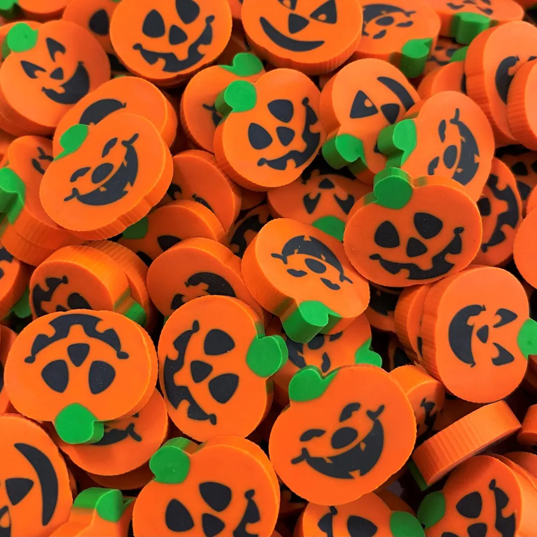 Halloween Pumpkin Mini Erasers | Mini Erasers Co.