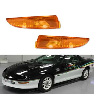 2PCS Amber Side Marker Parking Turn Signal Corner Lights For 1993 1994 1995 1996 1997 1998 1999 2000 2001 2002 Chevry Camaro,Replace OEM GM2520146 GM2521146