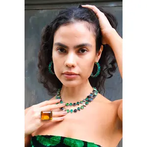 Layering Choker in Alligator fashion necklace