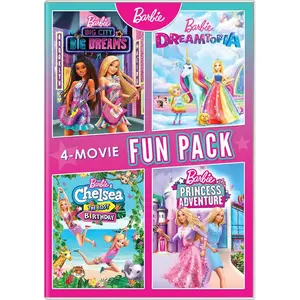 Barbie 4-Movie Fun Pack  [DVD Video Disc] Ac-3/Dolby Digital, Widescreen