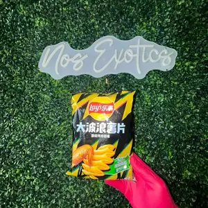 Lays Wavy Chip Roasted Chicken Wing Flavor - Crunchy Snack