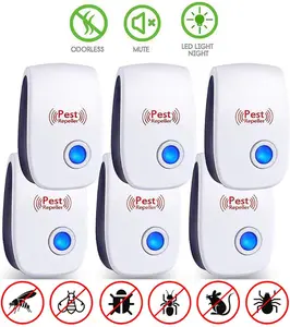 Ultrasonic Pest & Rodent Repeller – For Rodents, Roaches, Spiders, Ants, Mosquitoes, Flies & Geckos | Ideal for Home, Kitchen, Basement & Attic Use