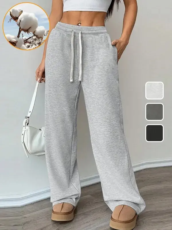 Women's Comfy All-Season Drawstring Waist Pants, Casual Loose Fitting Cotton Trousers, Women's Bottoms for Daily Life & Travel, Relaxed Fit summerwins