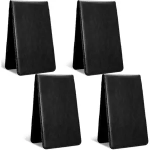 4 Pcs Golf Scorecard Holder PU Leather Golf Yardage Book Cover Scorecard Book Score Cards Holder Protector Gift Accessories, 4.3 x 7 Inches