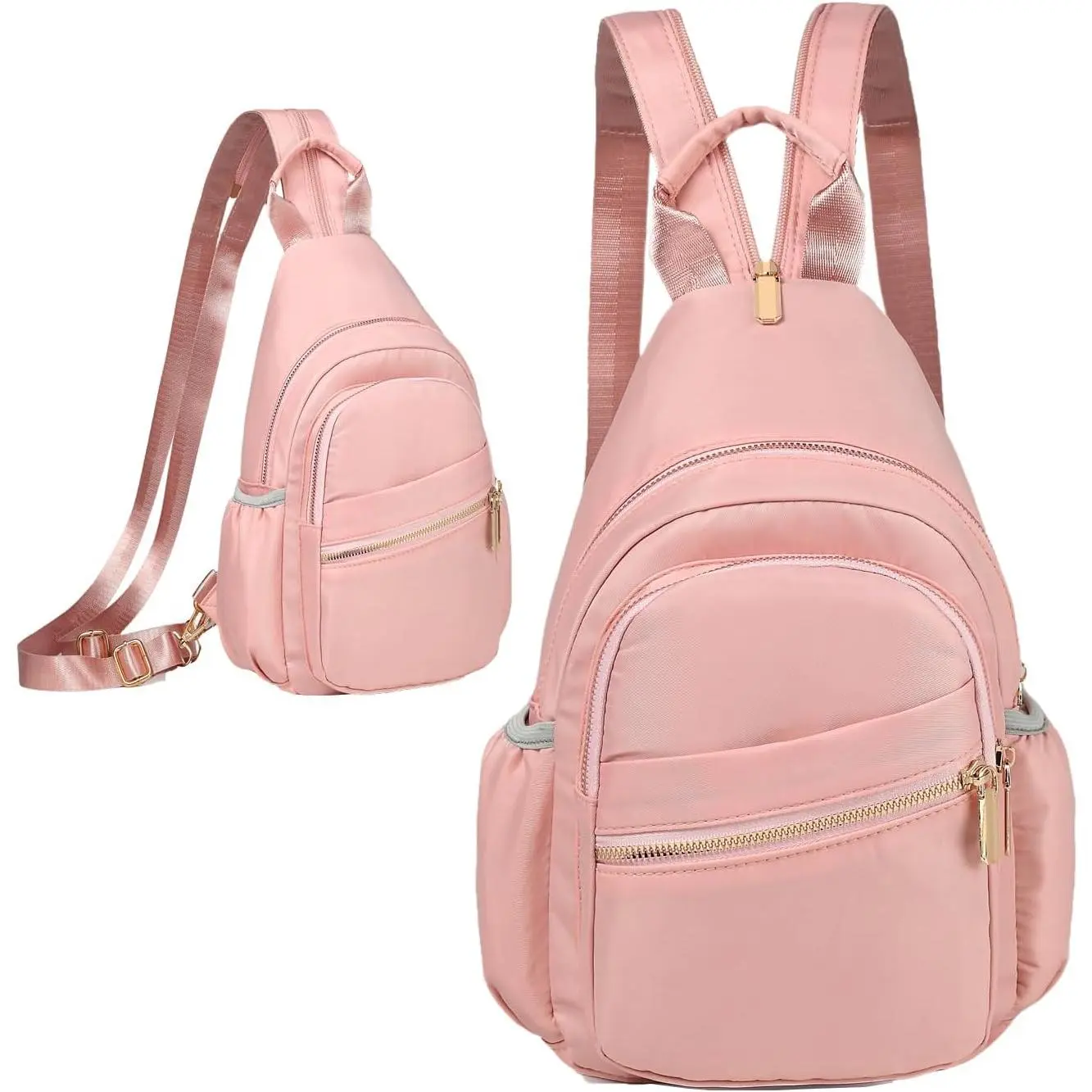 crossbody mini small travel sling bags backpack Peicees Bag for Men Women Bag Running Phone Daypack Cross Body Shoulder with Keyholder, Black : Sports & Outdoors Larger zippered compartment is compatible with 2019 iPad Air 3 10.5 Mini Backpack Small Sling Bag