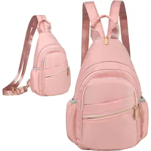 Small Crossbody Sling Bag for Women, Mini Backpack Sling Backpack Convertible, Chest Bag for Hiking Daypack
