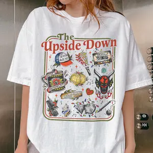 Welcome To The Up & Side Down Shirt, Stranger Things Shirt, TV Series Shirt, Christmas Movie Gift, Steve, Max, Eleven, Will, Mike Shirt