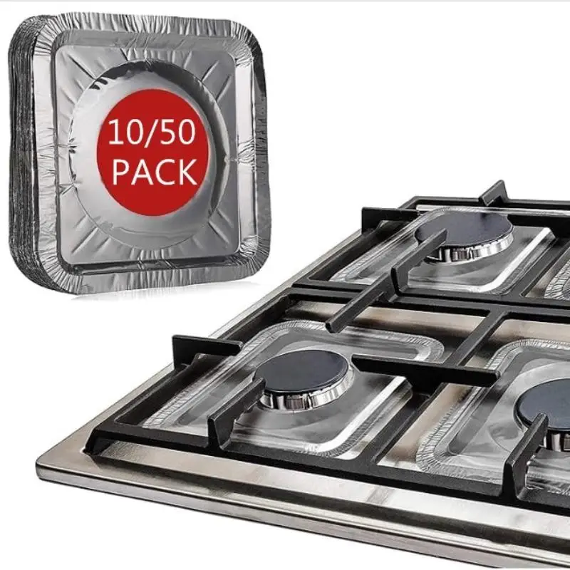 Aluminum Foil Gas Stove Protector, Gas Stove Top Cover, For Collecting Oil, Oils And Food Spill