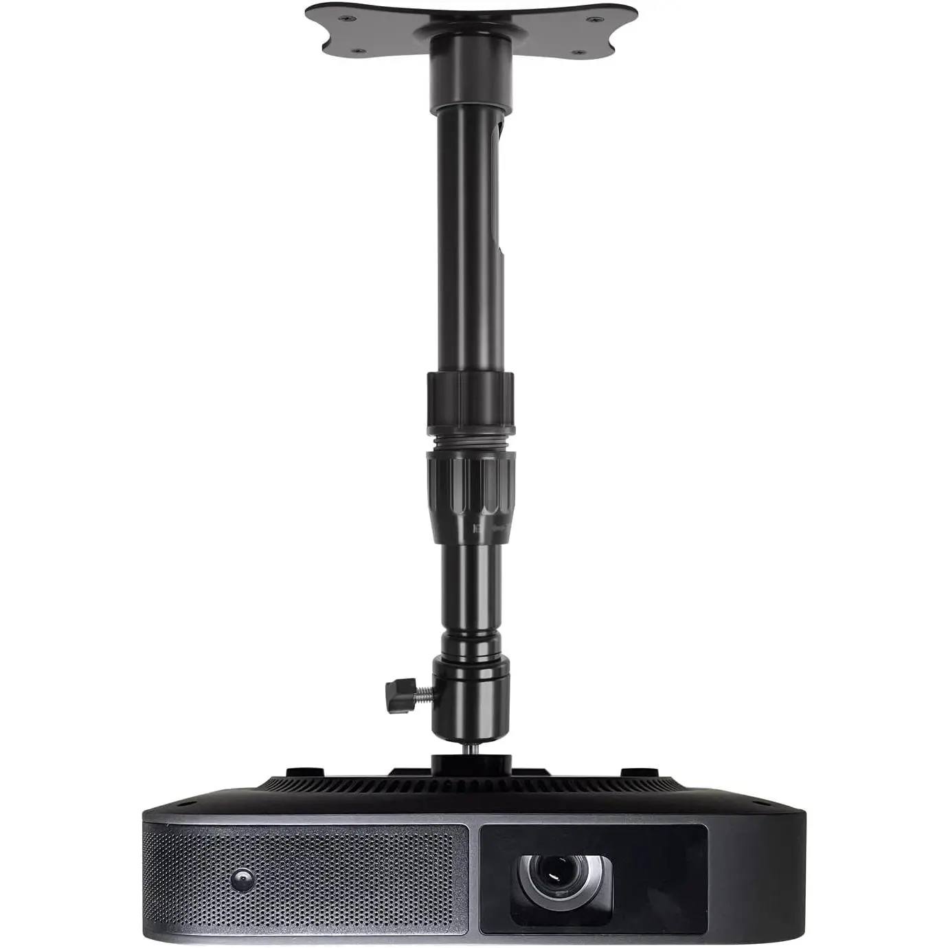 Mini Projector Ceiling Wall Mount Adjustable Height 10.6 to 16.5 inches with 360Rotatable 11 Lbs Load Small Projector Holder 1/4 inch Mounting Bracket Hanger Stand