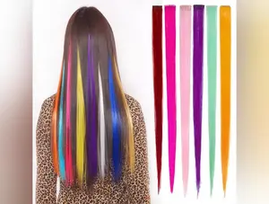 Fashion Personalized Clip Straight Hair Toupee Highlight