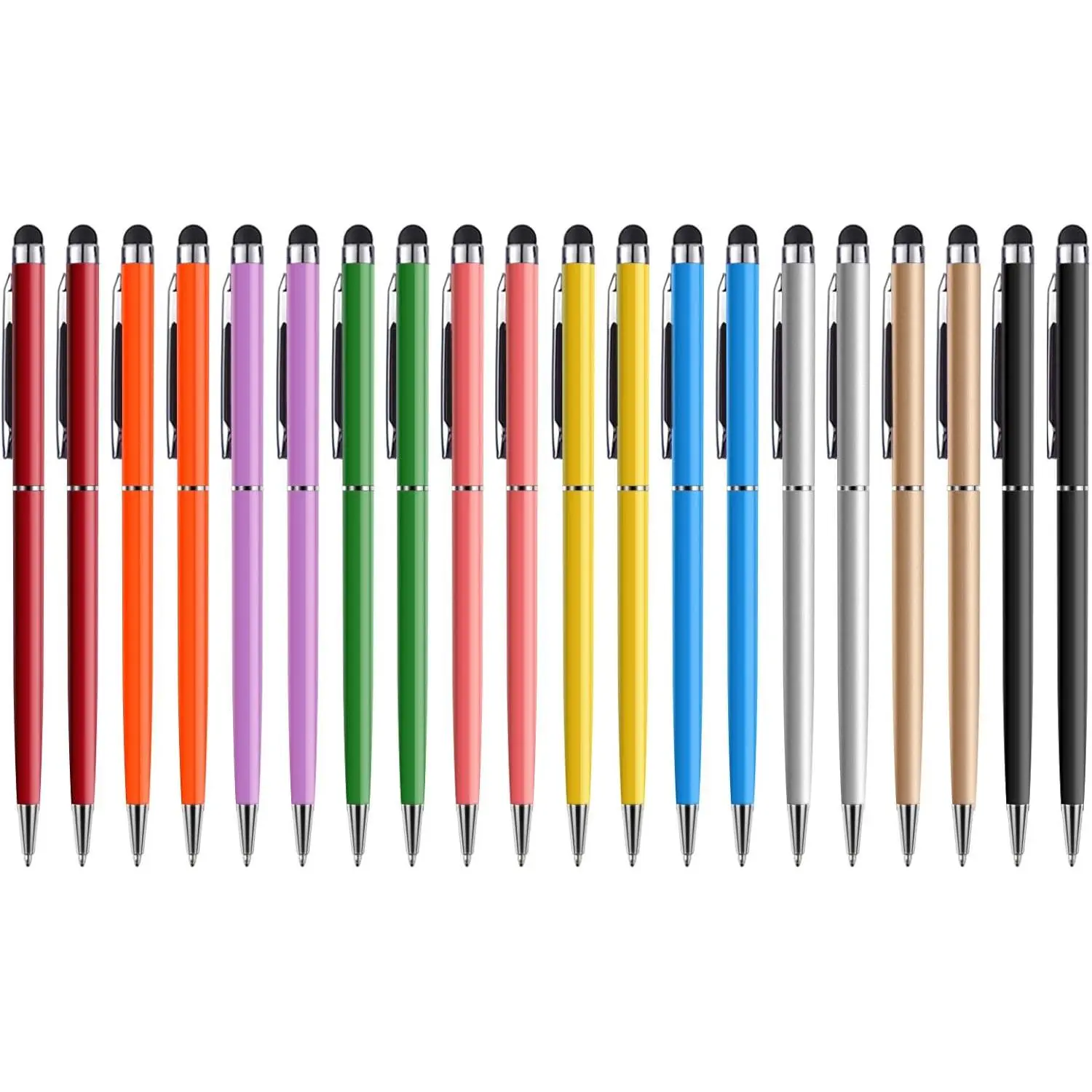 Stylus Pen  Stylus Pens for Touch Screens Universal Stylus Ballpoint Pen 2 in 1 Stylists Pens for iPad iPhone Tablet Laptops Kindle  Galaxy All Capacitive Touch Screens