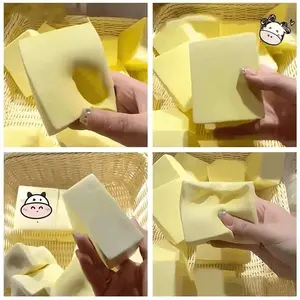Soft Milk Brick Slow Bounce Sticky Realistic Toy, Decompression Squeeze, Realistic Butter Cake, High-End Pastry Scent, Soft Texture, Fun Play