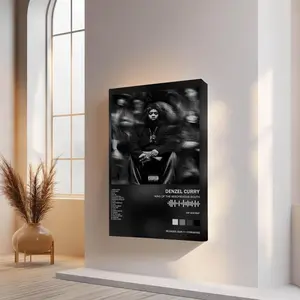 Denzel Curry  Painting Calligraphy Minimalist Inner Frame Painting Elevate Your Space Light Luxury Inner Frame Decor Create a Premium Home Vibe No Drilling Needed Easy to Hang HD Art Inner Frame Perfect for Living Room & Bedroom