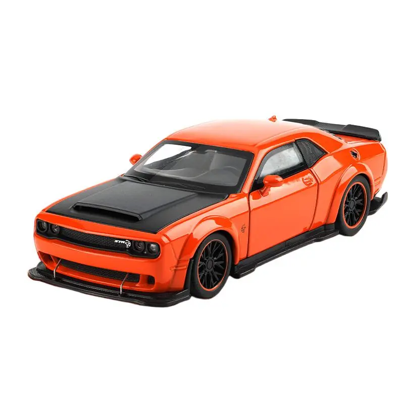 1:32 Dodge Challenger SRT Hellcat Redeye V8 Alloy Metal Diecast Model American Muscle Sports Car Collection Of Hobby Decorations