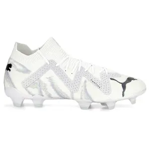 PUMA Mens Future Ultimate Brilliance Firm GroundArtificial Ground Soccer Cleats Cleated, Firm Ground, Turf - White