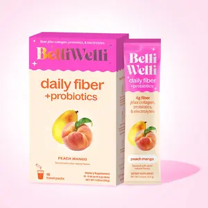 BelliWelli On-The-Go-Packets - 10 count - Peach Mango Daily Fiber Supplement BelliWelli On-The-Go-Packets - 10 count - Peach Mango Daily Fiber Supplement