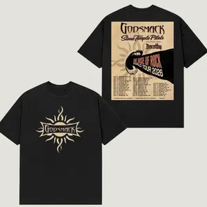 Godsmack The Rise of Rock Tour 2026 T-Shirt – Heavy Metal Band Tour Tee, Rock Concert Shirt for Men Women, Fan Gift