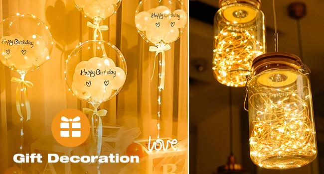 30PCS/10PCS/1PCS Fairy Lights Battery Operated [3 Modes], 7ft 20 Led Twinkle Lights String Lights Waterproof Bulk Small Mini Silver Wire for Christmas Mason Jars Wedding Table Centerpiece, Warm White