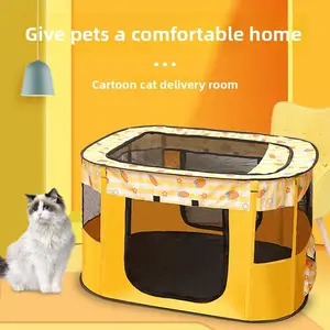 Pet supplies: cat house, villa, cat and dog cage, enclosed pet enclosure, tent, large space, maternity room for kittens