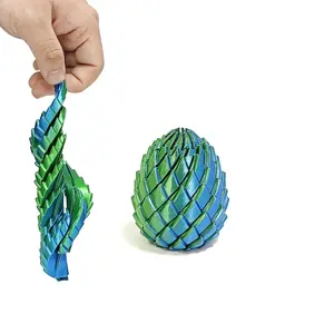 3D Printed Stress Relief Dragon Egg, Transformable Dragon Egg Twister Ball, 3D Print Toy for Anniversary Occasion, Sensory Fidget Relief