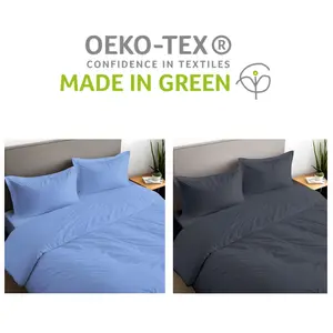 Ruvanti Duvet Cover 3 Pcs 100% Cotton Set Ultra Soft Duvet Bedding Sets Queen King Size 1 Duvet Cover and 2 Pillow Shams, Breathable & Soft Bedding Set for Bedroom